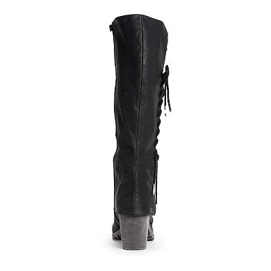 LUKEES by MUK LUKS Lacy Leo Women's Knee-High Boots