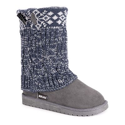 Essentials by MUK LUKS Cheryl Women s Knit Winter Boots