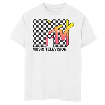 Boys 8-20 MTV Classic Checkered Logo Tee