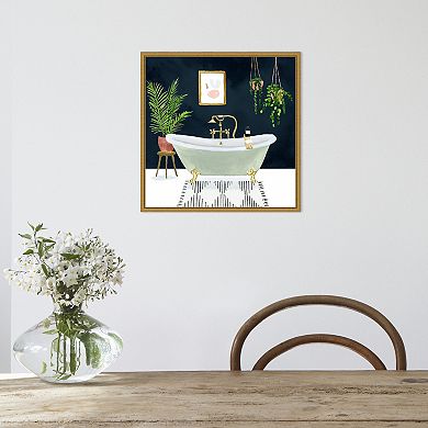 Amanti Art Boho Bath I Framed Canvas Print