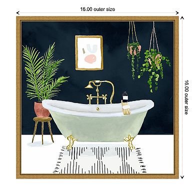 Amanti Art Boho Bath I Framed Canvas Print