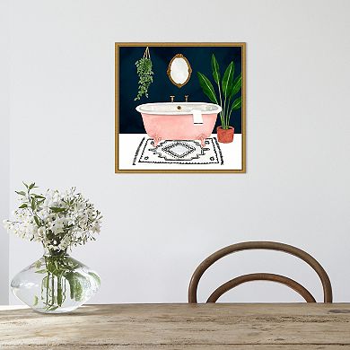 Amanti Art Boho Bath II Framed Canvas Print