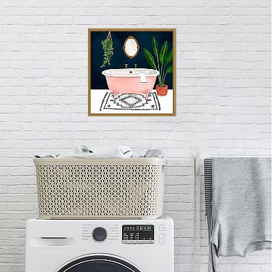 Amanti Art Boho Bath II Framed Canvas Print