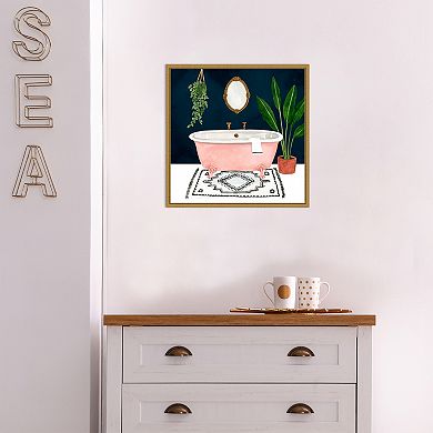 Amanti Art Boho Bath II Framed Canvas Print