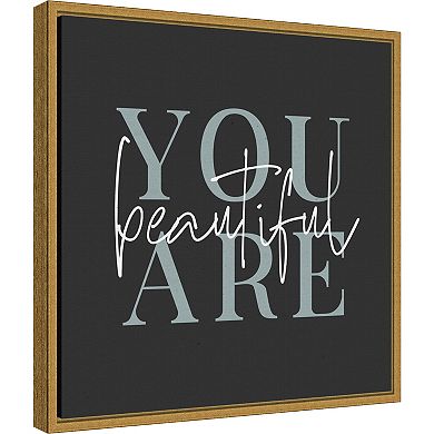 Amanti Art Daily Affirmations V Framed Canvas Print