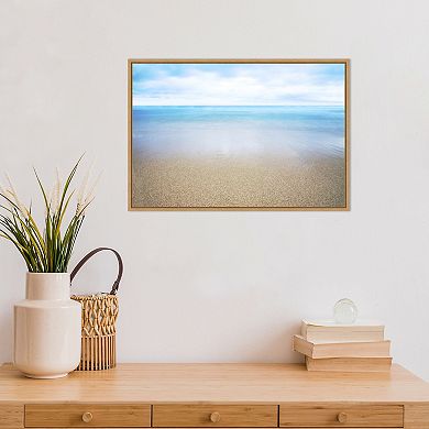 Amanti Art Hawaiian Shoreline and Ocean Framed Canvas Print