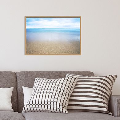 Amanti Art Hawaiian Shoreline and Ocean Framed Canvas Print