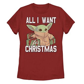 Juniors' Star Wars Christmas Baby V2 Tee