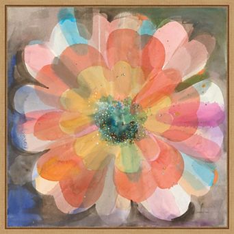 Amanti Art Kaleidoscope Flower Framed Canvas Print