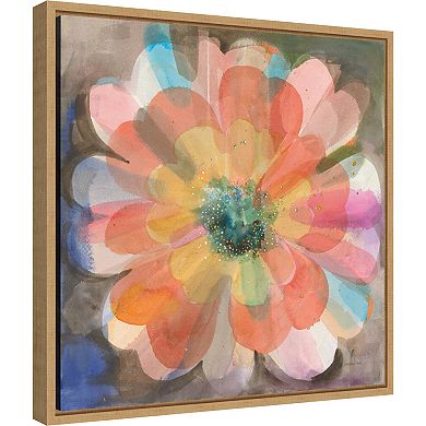 Amanti Art Kaleidoscope Flower Framed Canvas Print