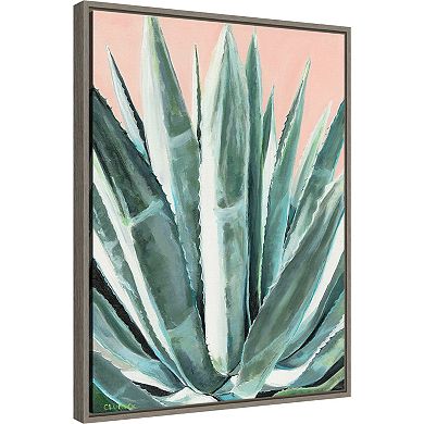 Amanti Art Laughter (Succulent) Framed Canvas Print