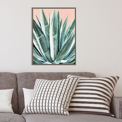 Amanti Art Laughter (Succulent) Framed Canvas Print