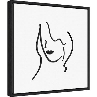 Amanti Art Muser II (Woman) Framed Canvas Print