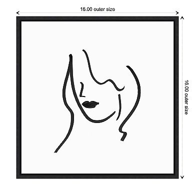 Amanti Art Muser II (Woman) Framed Canvas Print