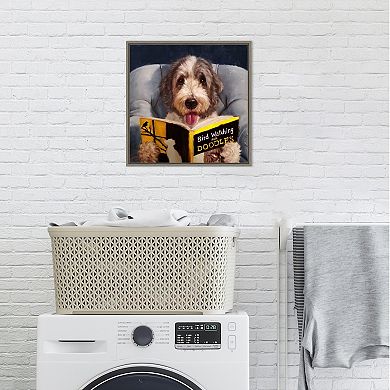 Amanti Art Ornithology For Doodles (Dog) Framed Canvas Print