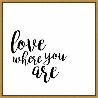 Amanti Art Quotable V Framed Canvas Print