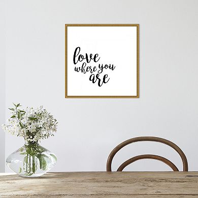 Amanti Art Quotable V Framed Canvas Print