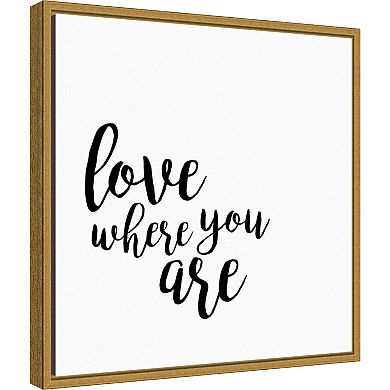 Amanti Art Quotable V Framed Canvas Print