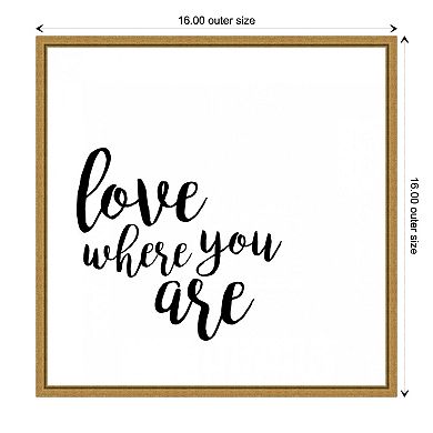 Amanti Art Quotable V Framed Canvas Print