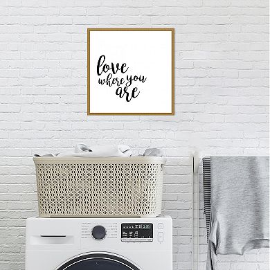 Amanti Art Quotable V Framed Canvas Print