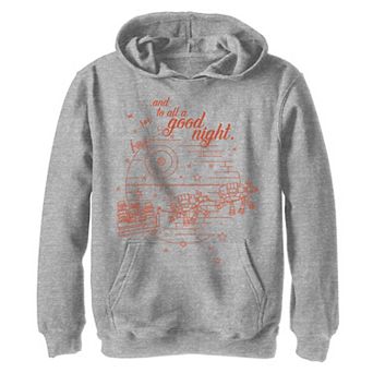 Boys 8-20 Star Wars Christmas Death Star "And To All A Good Night" Hoodie