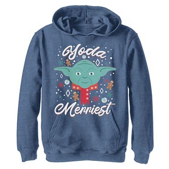Boys 8-20 Star Wars Christmas "Yoda Merriest" Portrait Hoodie