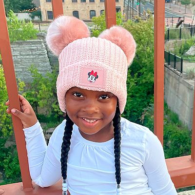 Kids Love Your Melon Disney s Minnie Mouse Double Pom Beanie