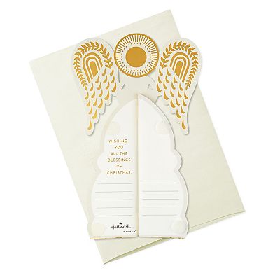 Hallmark Paper Wonder Angel Displayable Pop-Up Honeycomb Christmas Card