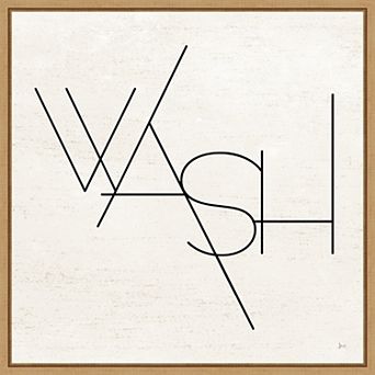 Amanti Art Wash Dry Fold I Laundry Framed Canvas Print