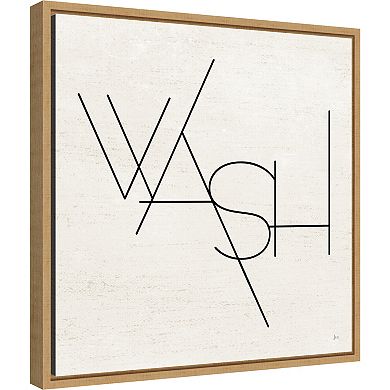 Amanti Art Wash Dry Fold I Laundry Framed Canvas Print