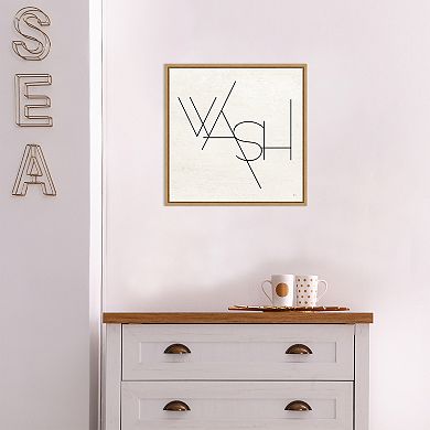 Amanti Art Wash Dry Fold I Laundry Framed Canvas Print