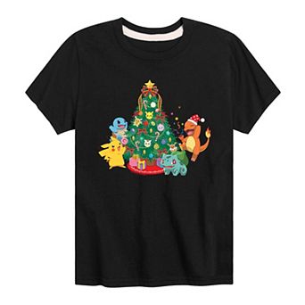 Boys 8-20 Nintendo Pokémon Christmas Tree Tee