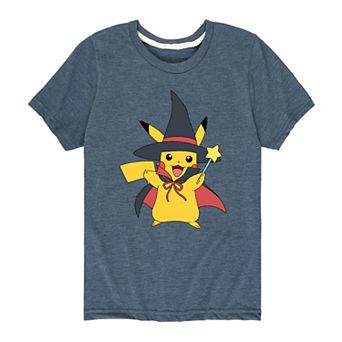 Boys 8-20 Nintendo Pokémon Halloween Pikachu Witch Costume Tee