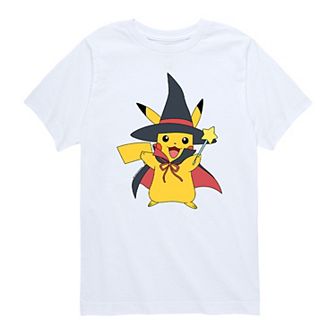 Boys 8-20 Nintendo Pokémon Halloween Pikachu Witch Costume Tee