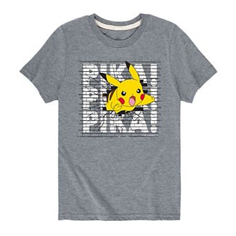 Boys 8-20 Pokémon Pikachu Pika! Wall Tee