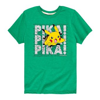 Boys 8-20 Pokémon Pikachu Pika! Wall Tee