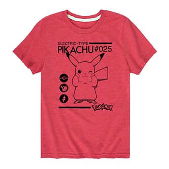 Boys 8-20 Pokémon Pikachu Electric Type Tee
