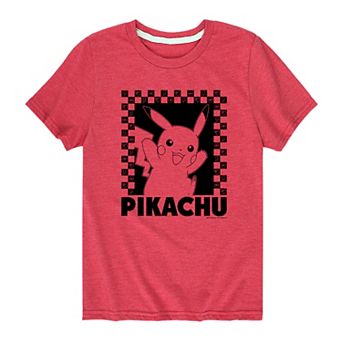 Boys 8-20 Pokémon Pikachu Checkered Tee