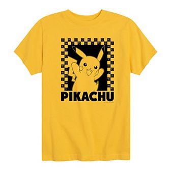 Boys 8-20 Pokémon Pikachu Checkered Tee