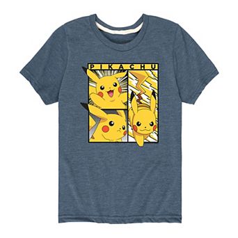 Boys 8-20 Pokémon Pikachu Poses Tee