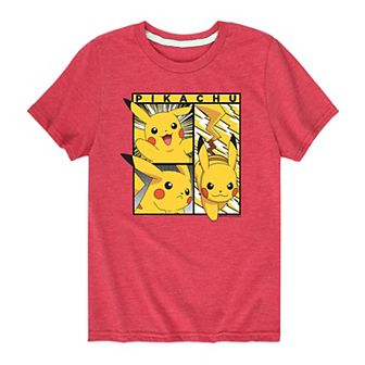 Boys 8-20 Pokémon Pikachu Poses Tee