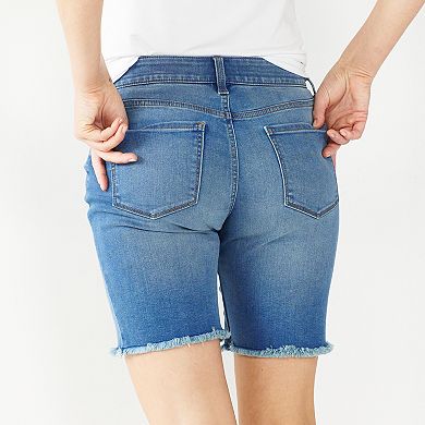 Women's Nine West Slimming Pocket High-Waisted Bermuda Shorts