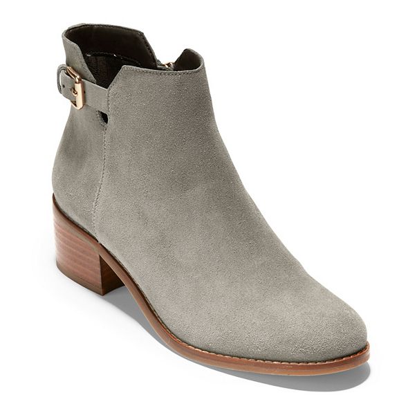 cole haan booties suede