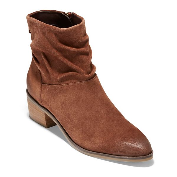 cole haan booties suede
