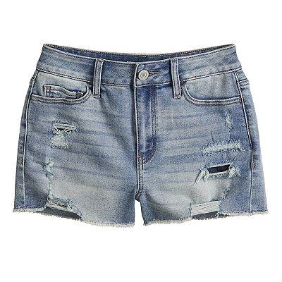Juniors' SO® High-Rise Shortie Shorts
