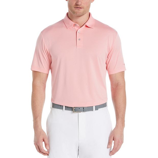 Men s Grand Slam Regular Fit Birdseye Textured Performance Golf Polo