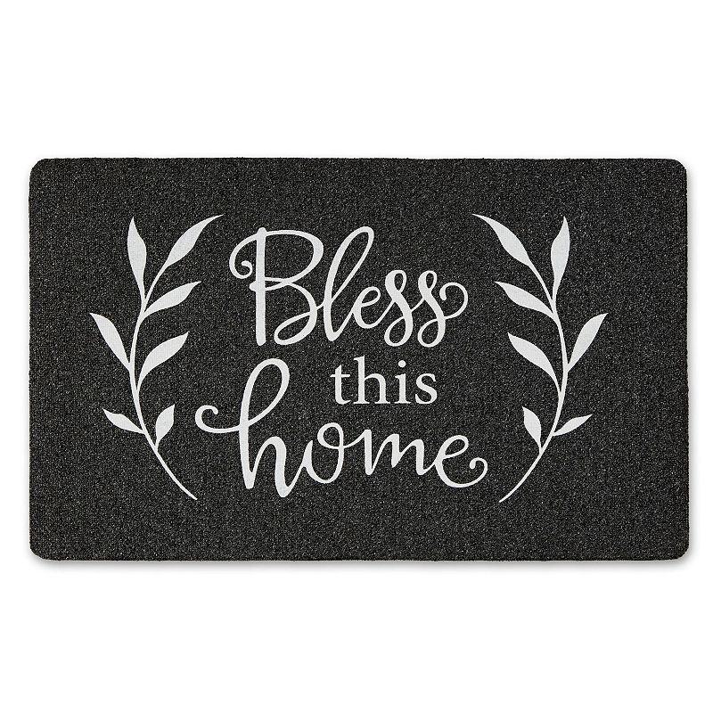 Home Dynamix Mia Bless This Home Indoor Outdoor Mat - 18 x 30, Brown Ov