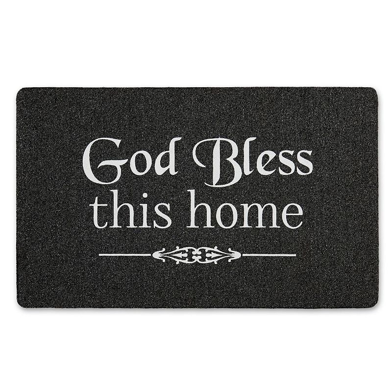Home Dynamix Mia God Bless Indoor Outdoor Mat - 18 x 30, Brown Over, 18