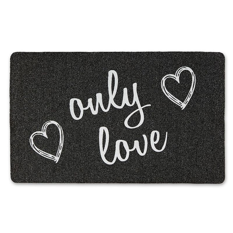 Home Dynamix Mia Only Love Indoor Outdoor Mat - 18 x 30, Brown Over, 18