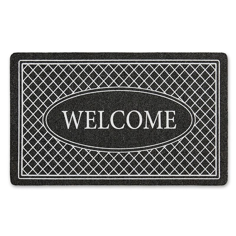 Home Dynamix Mia Welcome Trellis Indoor Outdoor Mat - 18 x 30, Brown Ov